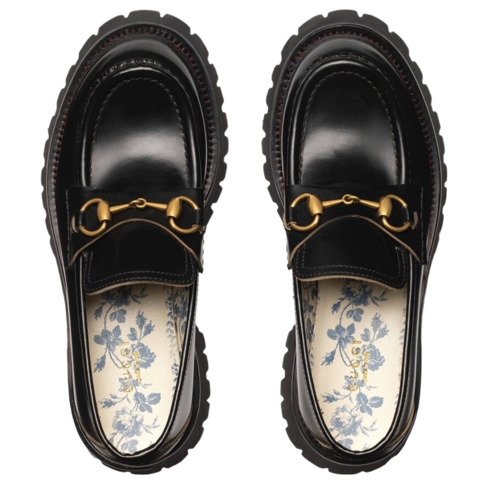 Gucci horsebit Black Leather Loafers
